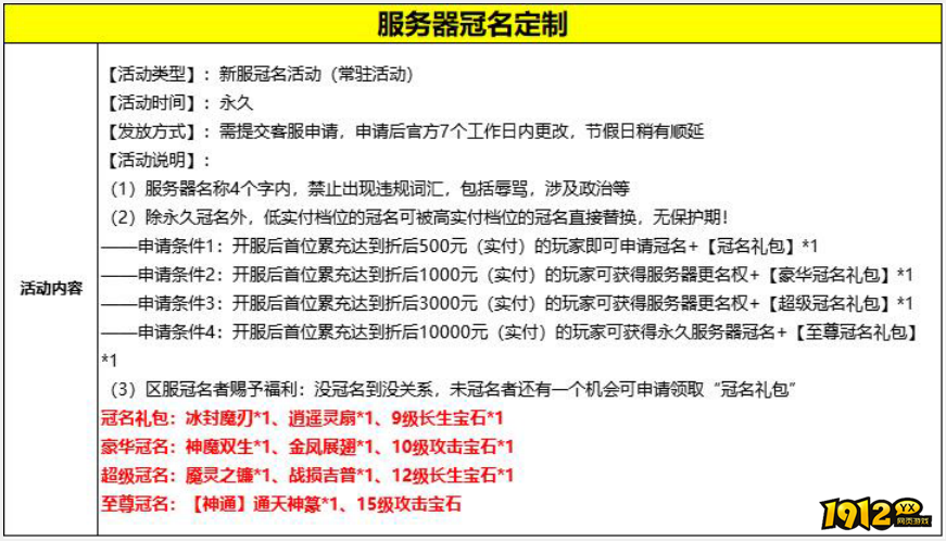 1912yx《逍遥蜀山0.05折》服务器冠名定制&头像定制活动